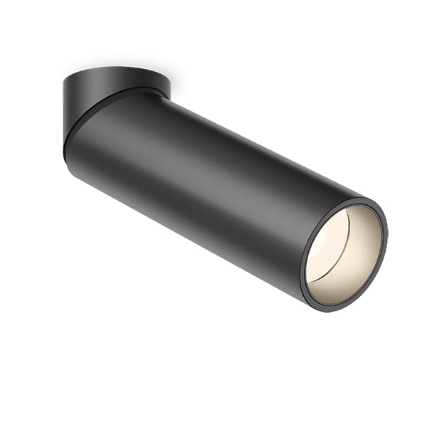 【VIBIA】 スペイン・デザイン照明「Bind solo」アクセントダウンライト　ブラック／ベージュ（φ40×H140mm）