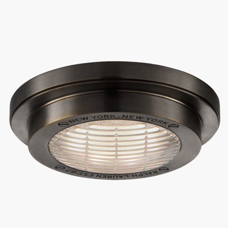 【Visual Comfort】アメリカ・デザイン照明 LEDシーリング照明「Grant」ブロンズ（φ150×H40mm）