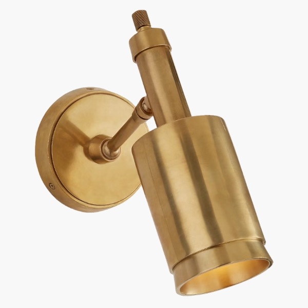 【Visual Comfort】アメリカ・ウォールライト「Anders Small Articulating Wall Light」1灯 ゴールド（W127×D203×H254mm）