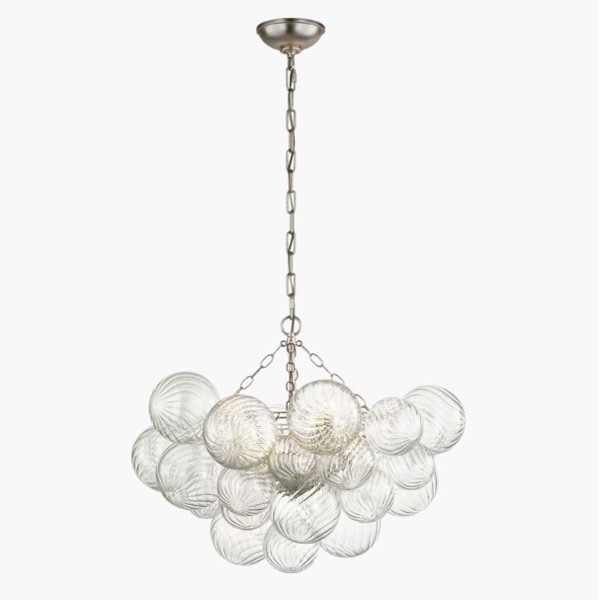 【Visual Comfort】アメリカ・デザイン照明 シャンデリア「Talia Medium Chandelier」6灯・シルバー（W737×H559mm）