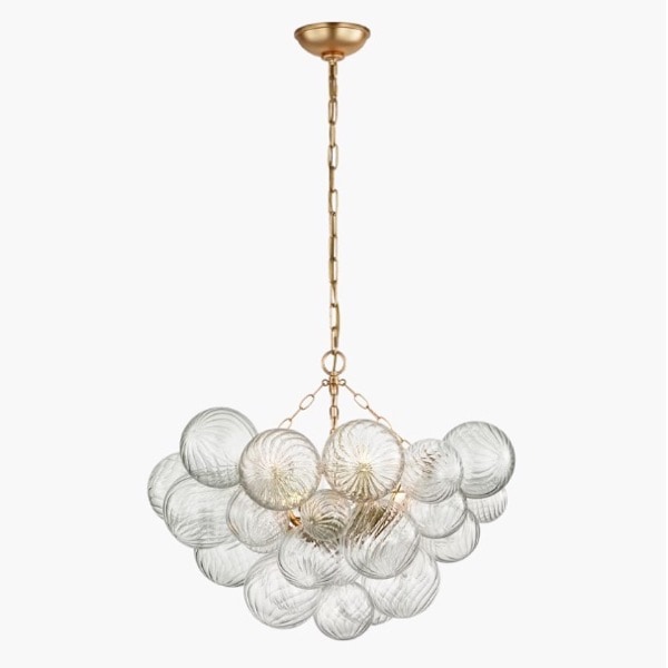 【Visual Comfort】アメリカ・デザイン照明 シャンデリア「Talia Medium Chandelier」6灯・ゴールド（W737×H559mm）