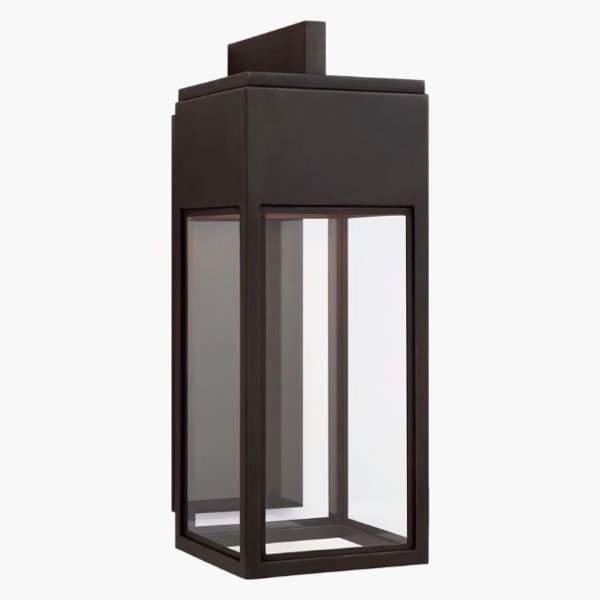【Visual Comfort】アメリカ・ウォールライト「Irvine Medium Bracketed Wall Lantern」LED ブロンズ（W152×D229×H457mm）