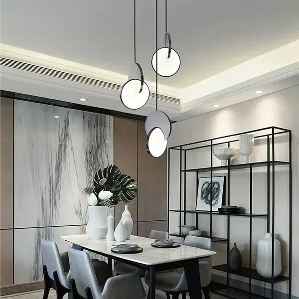 デザイン照明 LEDペンダントライト 3灯 シルバー／ゴールド（D250mm×H380mm）