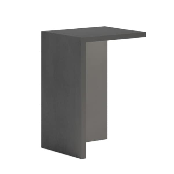 【VIBIA】スペイン・デザイン照明「Empty」アウトドアライト　ブラック／グレー（W450×D450×H700mm）