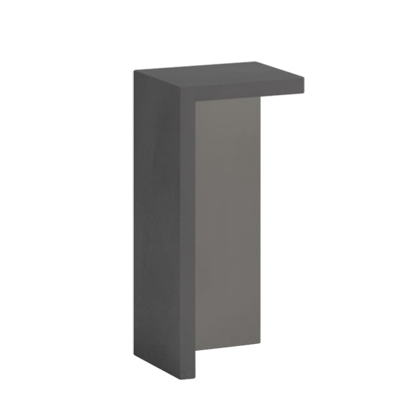 【VIBIA】スペイン・デザイン照明「Empty」アウトドアライト　ブラック／グレー（W250×D250×H550mm）