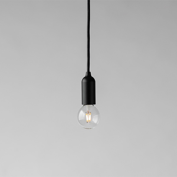 【国内メーカー】デザイン照明「muni」ペンダントライト　ブラック（φ30×H70mm）