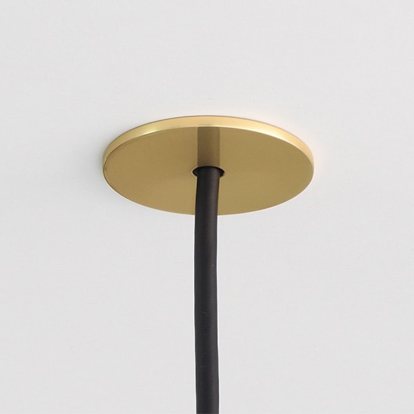 【国内メーカー】デザイン照明「muni」照明部材・フラットマウント　ゴールド（φ55×H11mm）