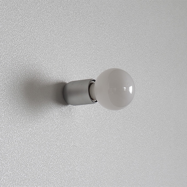 【国内メーカー】デザイン照明「muni」ウォールライト　シルバー（φ42×H54mm）