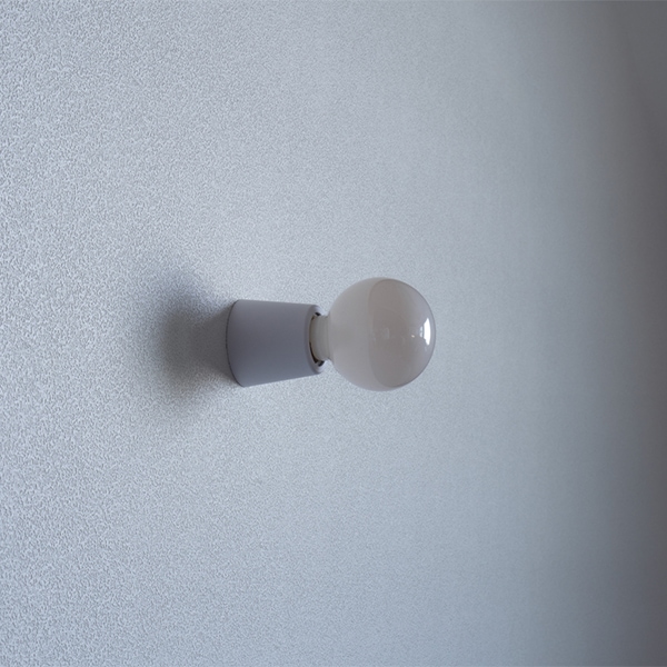 【国内メーカー】デザイン照明「muni」ウォールライト　ホワイト（φ55×H50mm）