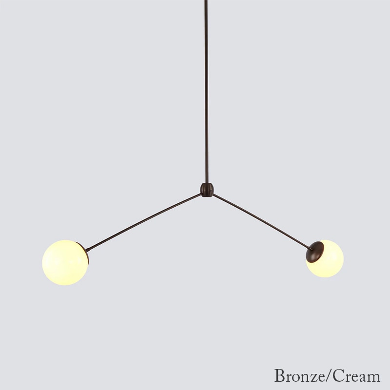 【Roll & Hill】アメリカ・デザイン照明 「Modo」ペンダントライト 2灯 全4色（W1480×D65×H350mm）