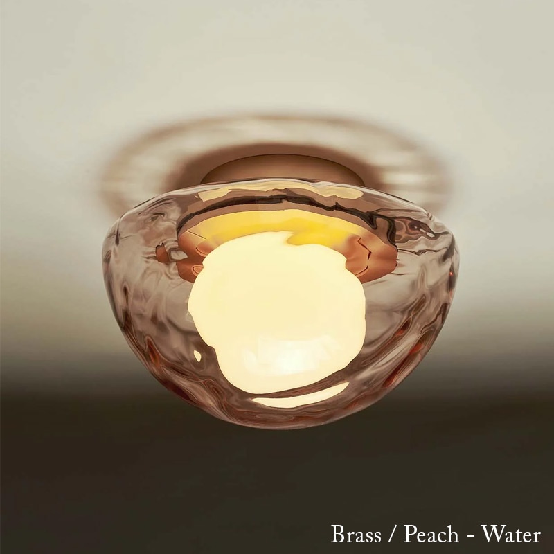 【Roll & Hill】アメリカ・デザイン照明 「Pearl」LEDシーリングライト 1灯 全4色（φ279×H186mm）