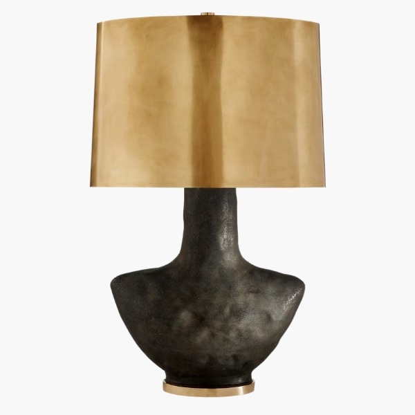 【Visual Comfort】テーブルライト 1灯「Armato Small Table Lamp」ブラック・ゴールド (W432×H711mm)