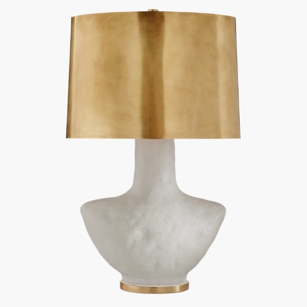 【Visual Comfort】テーブルライト 1灯「Armato Small Table Lamp」ホワイト・ゴールド (W432×H711mm)