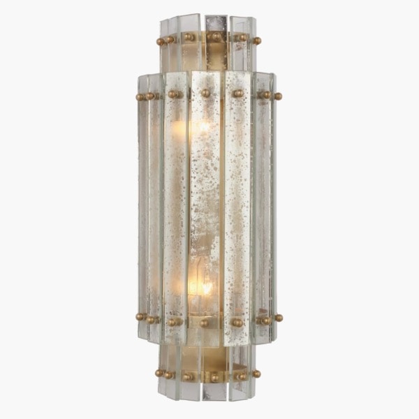 【Visual Comfort】アメリカ・ウォールライト「Cadence Small Tiered Sconce」2灯 ゴールド（W127×D102×H356mm）