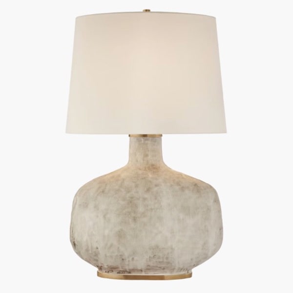 【Visual Comfort】テーブルライト 1灯「Beton Large Table Lamp」ホワイト (W533×H889mm)