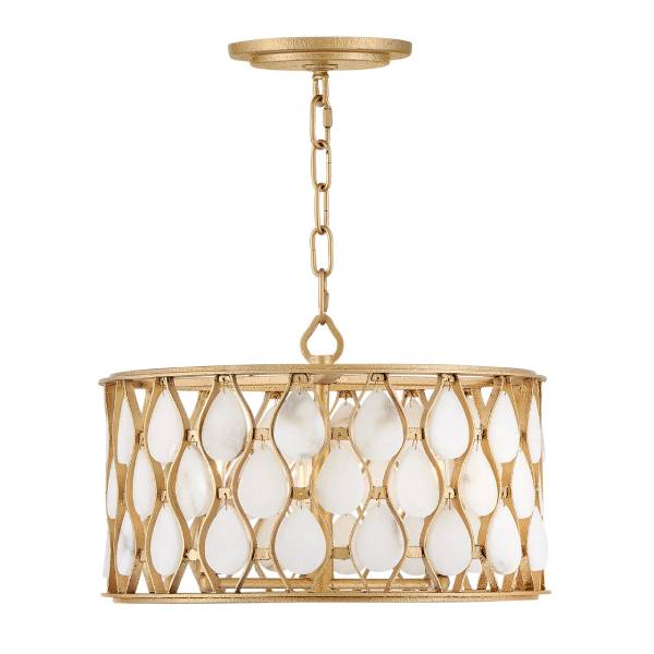 【HINKLEY】LEDコンバーチブルペンダントライト「Estie」3灯（W407×H261mm）