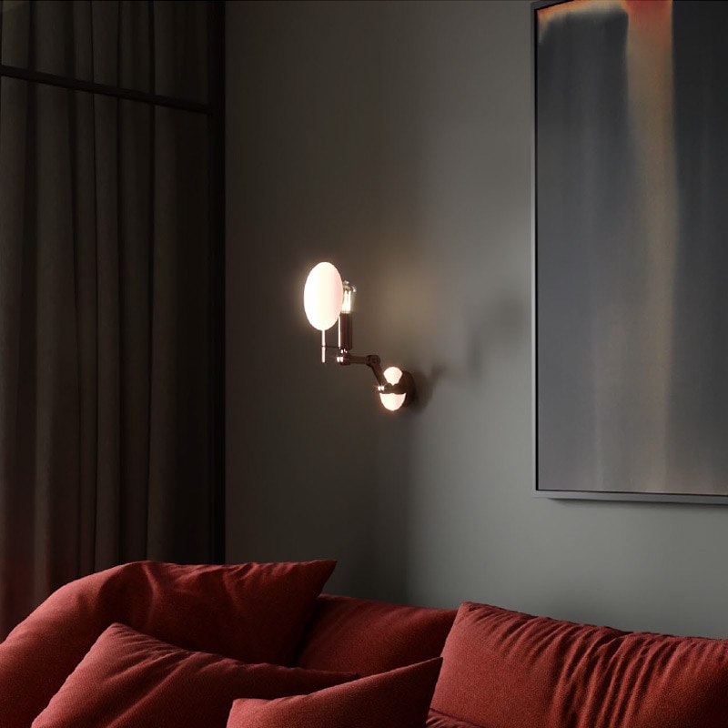 【Preciosa】「Mercury S」ウォールライト 1灯 全2色（W120×D220×H320mm）