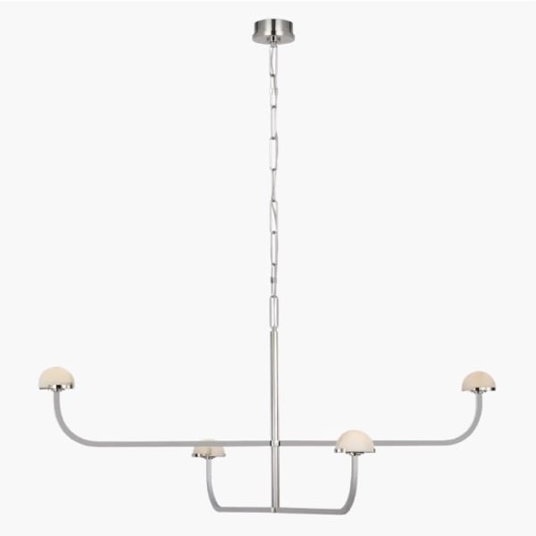 【Visual Comfort】アメリカ・デザイン照明 シャンデリア「Pedra Two Tier Shallow Chandelier」LED・シルバー（W1372×H610mm）