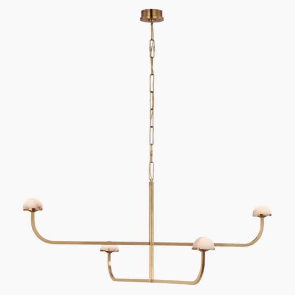 【Visual Comfort】アメリカ・デザイン照明 シャンデリア「Pedra Two Tier Shallow Chandelier」LED・ゴールド（W1372×H610mm）