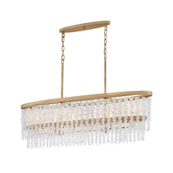 【HINKLEY】LEDペンダントライト「Rubina」6灯（W1220×H356-3779mm）