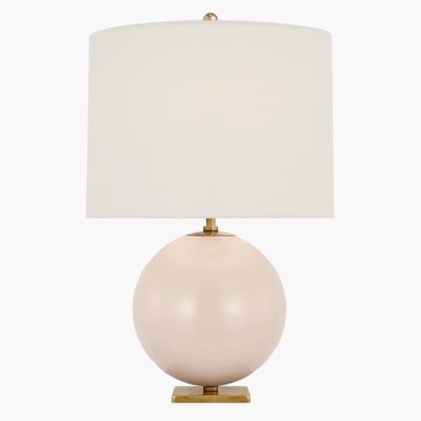 【Visual Comfort】テーブルライト 1灯「Elsie Table Lamp」ピンク・ホワイト (W406×H635mm)