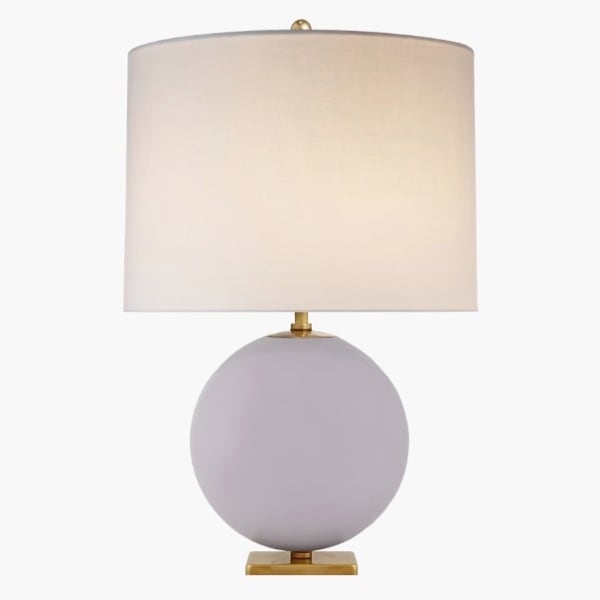 【Visual Comfort】テーブルライト 1灯「Elsie Table Lamp」パープル・ホワイト (W406×H635mm)