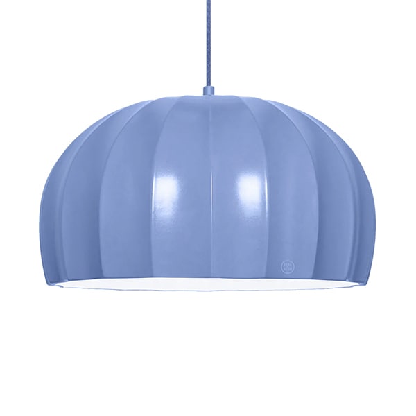 【LABO】ポルトガル・デザイン照明「CERAMIC DOME PENDANT LLUVI」PROVENCE BLUE（φ425×H232mm）