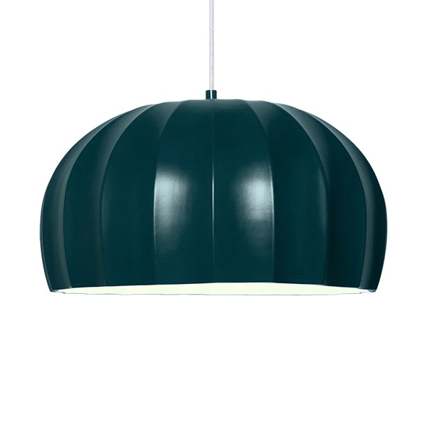 【LABO】ポルトガル・デザイン照明「CERAMIC DOME PENDANT LLUVI」MIDNIGHT GREEN（φ425×H232mm）