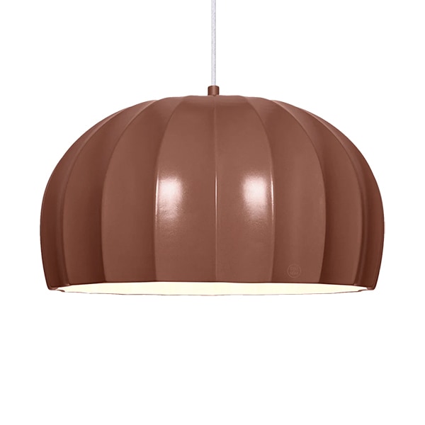 【LABO】ポルトガル・デザイン照明「CERAMIC DOME PENDANT LLUVI」COCOA BROWN（φ425×H232mm）