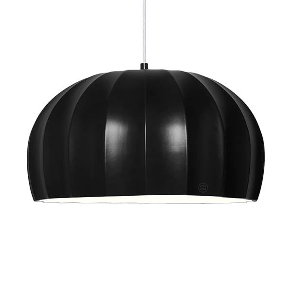【LOBO】ポルトガル・デザイン照明「CERAMIC DOME PENDANT LLUVI」BLACK（φ425×H232mm）