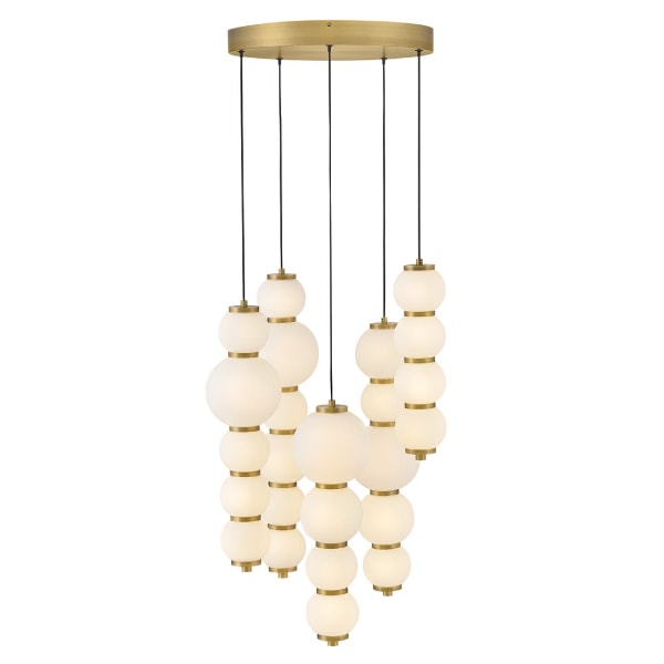 【HINKLEY】LEDシーリングシャンデリアライト「Trigo」（Φ508×H661mm）