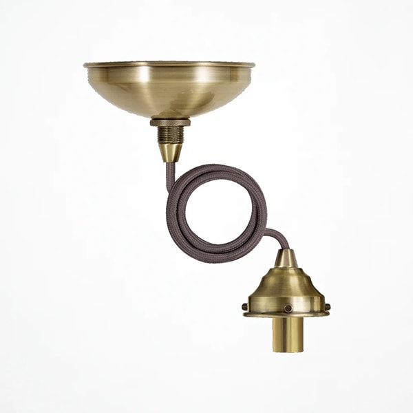 カスタム照明　ベーシックペンダントライト　1灯・ゴールド／シルバー（φ70×H78mm）