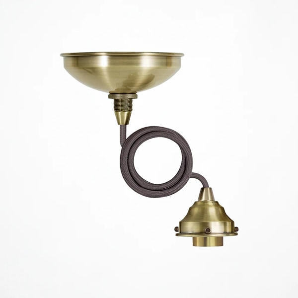 カスタム照明　ベーシックペンダントライト　1灯・ゴールド／シルバー（φ70×H59mm）