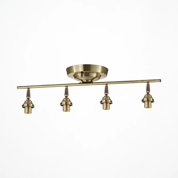 カスタム照明　シーリングライト　4灯・ゴールド／シルバー（W825mm）