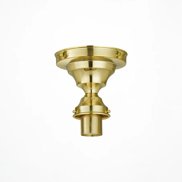 カスタム照明　ベーシックシーリングライト　1灯・ゴールド／シルバー／ブロンズ（φ136×H131mm）