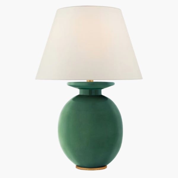 【Visual Comfort】テーブルライト 1灯「Hans Medium Table Lamp」グリーン (W508×H737mm)