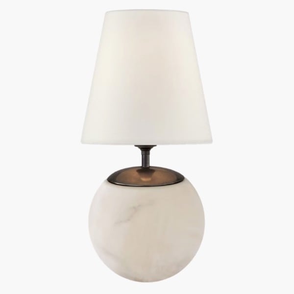 【Visual Comfort】テーブルライト 1灯 「Terri Large Round Table Lamp」　アラバスター (W203×H381mm)