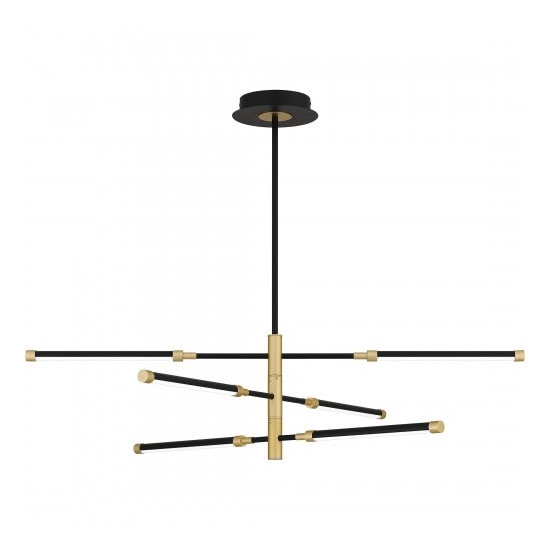 【QUOIZEL】アメリカ・デザイン照明 LEDアイランドペンダントライト「Azalea」マットブラック（W1000×D910×H250mm）