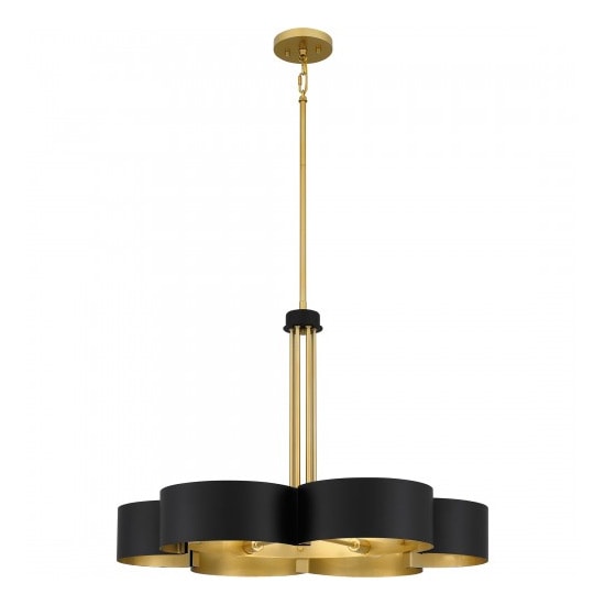 【QUOIZEL】アメリカ・デザイン照明 シャンデリア 6灯「Balsam」マットブラック（W710×D710×H520mm）