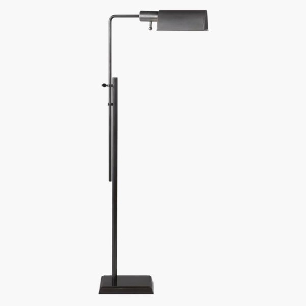 【Visual Comfort】アメリカ・フロアライト 「Pask Pharmacy Floor Lamp」 1灯　ブロンズ (W406×H940〜1499mm)