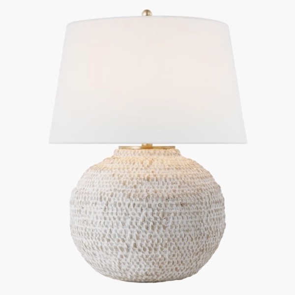 【Visual Comfort】テーブルライト 1灯「Avedon Small Table Lamp」ホワイト (W406×H533mm)