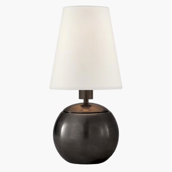 【Visual Comfort】テーブルライト 1灯 「Tiny Terri Round Accent Lamp」　ブロンズ (W127×H279mm)