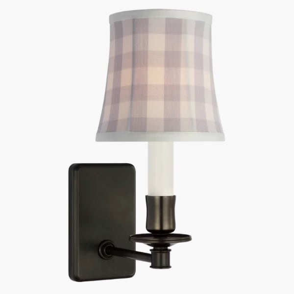 【Visual Comfort】アメリカ・ウォールライト「Tara Small Sconce」1灯 ブロンズ・パープル（W127×D178×H254mm）