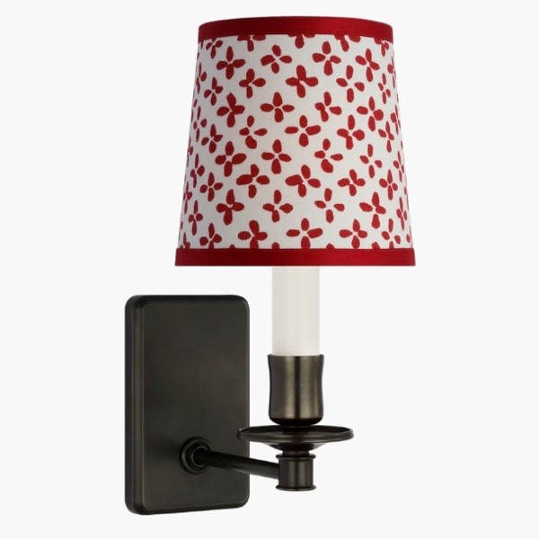 【Visual Comfort】アメリカ・ウォールライト「Tara Small Sconce」1灯 ブロンズ・レッド（エマーソン）（W127×D178×H254mm）