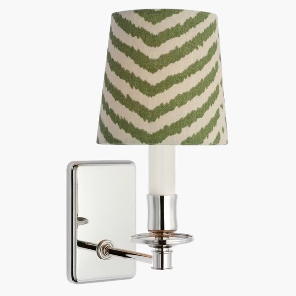 【Visual Comfort】アメリカ・ウォールライト「Tara Small Sconce」1灯 シルバー・グリーン（W127×D178×H254mm）