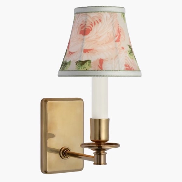 【Visual Comfort】アメリカ・ウォールライト「Tara Small Sconce」1灯 ゴールド・ピンク（W127×D178×H254mm）