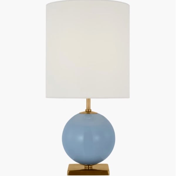 【Visual Comfort】テーブルライト 1灯 「Elsie Small Table Lamp」　ブルー (W254×H508mm)