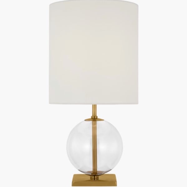 【Visual Comfort】テーブルライト 1灯 「Elsie Small Table Lamp」　クリア (W254×H508mm)