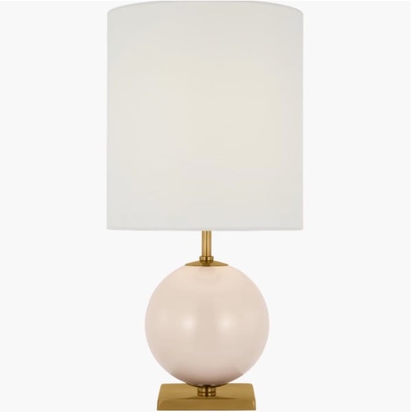 【Visual Comfort】テーブルライト 1灯 「Elsie Small Table Lamp」　ピンク (W254×H508mm)