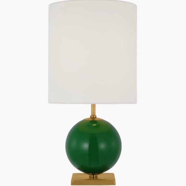 【Visual Comfort】テーブルライト 1灯 「Elsie Small Table Lamp」　グリーン (W254×H508mm)